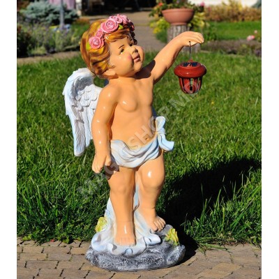 Садово-парковая фигура Cera Купидон с фонарём